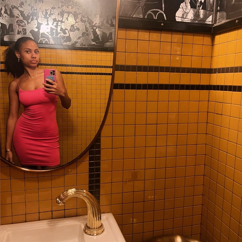 Zara Pink Spaghetti Strap Mini Dress - Picture 4 of 5